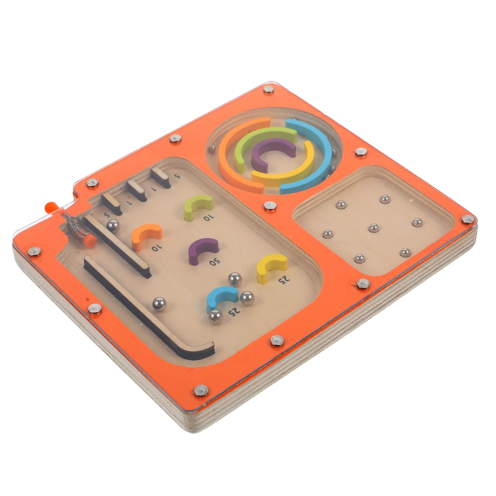 Kids Toys Ball Maze Game Desktop Early Education Checkerboard Child Pinball Machine