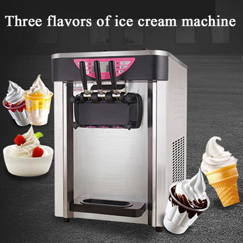 

Soft Ice Cream Machine Commercial Fully Automatic Stainless Steel 220V/110V Vertical Sundae Refrigeration Equipments Cone Maker