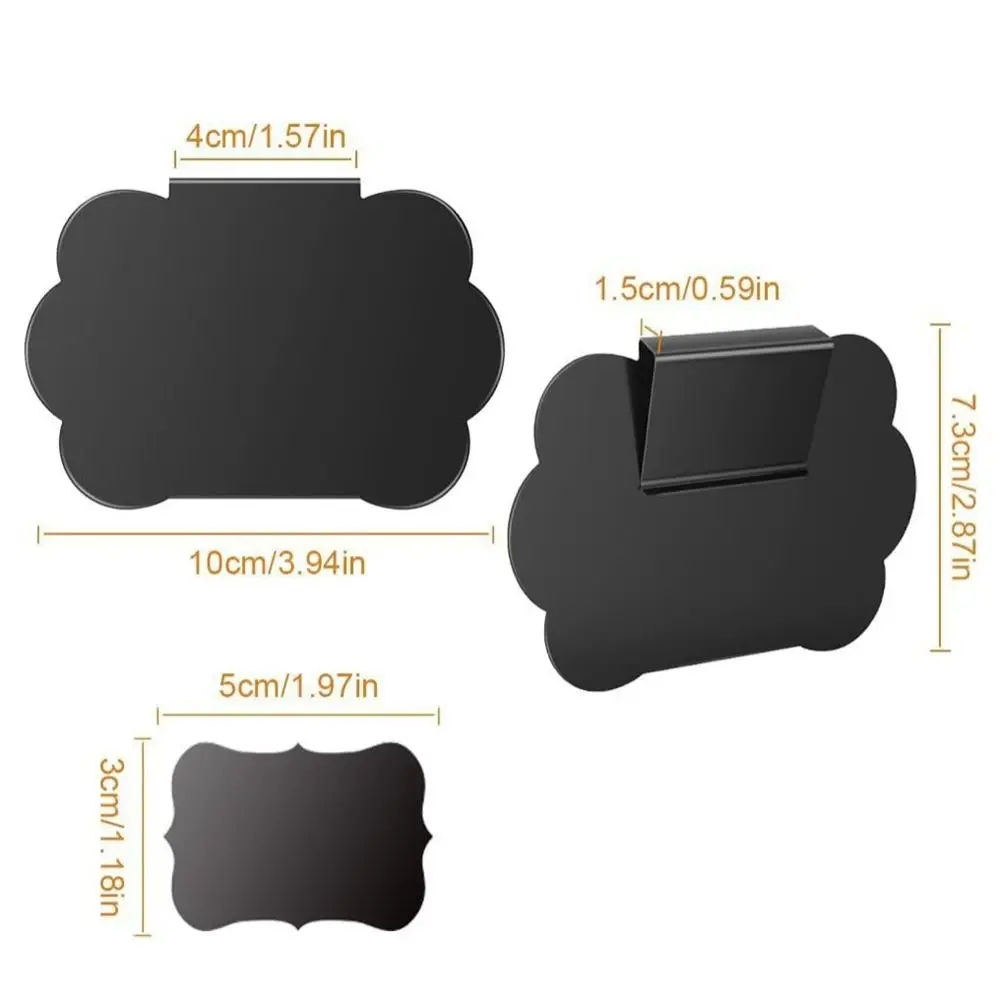 10PCS New Plastic Price Boards Black Signage Table Chalkboard Multifunctional Mini Message Label Mall