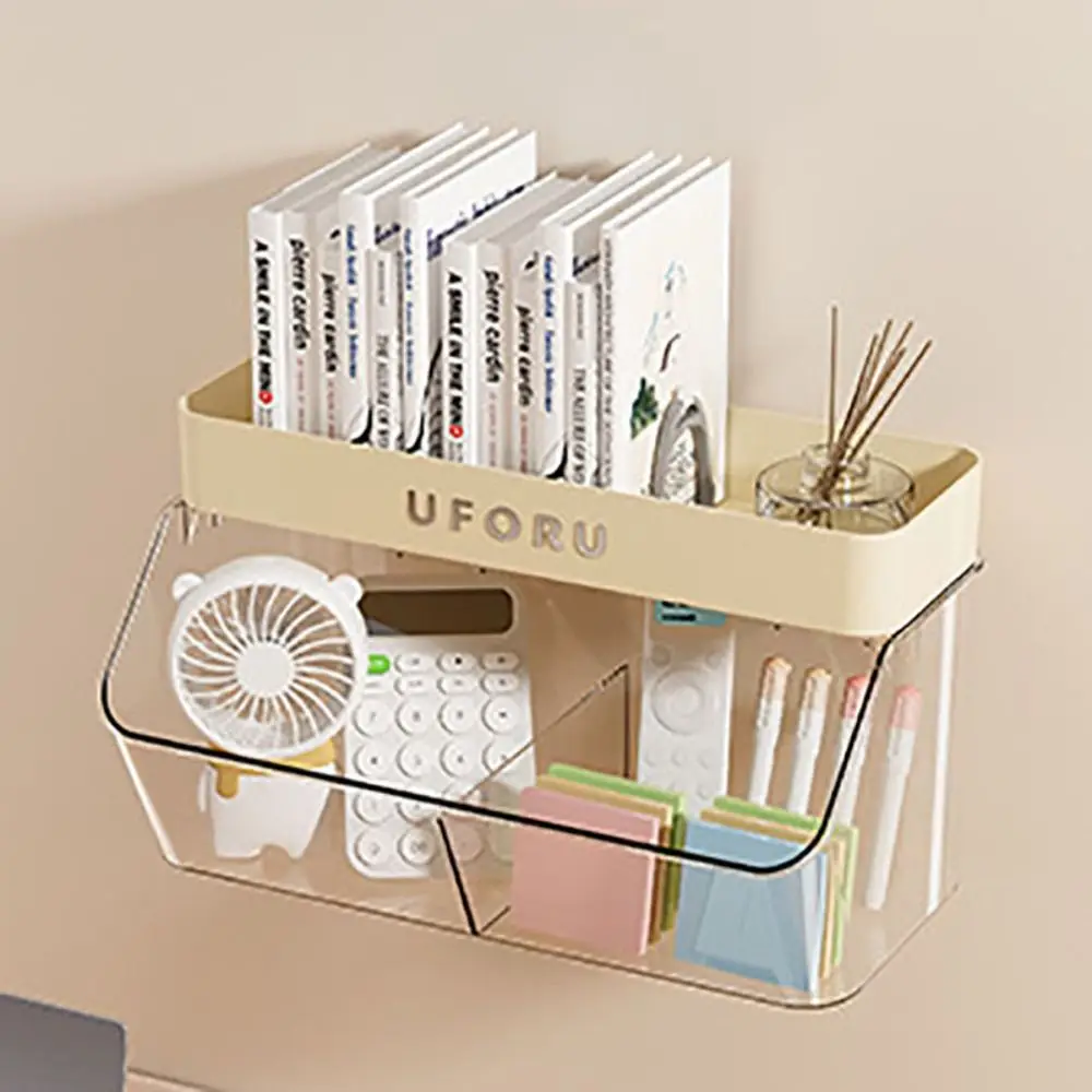 

Wall-mounted Condiment Jar Storage Rack Durable Plastic Kitchen Organizer Rack Space-saving Ginger Garlic Storage Box Bathroom