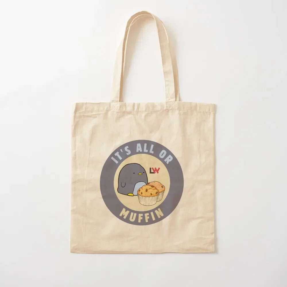 

It's All or Muffin - round Tote Bag canvas tote bag female bag Women's shopper