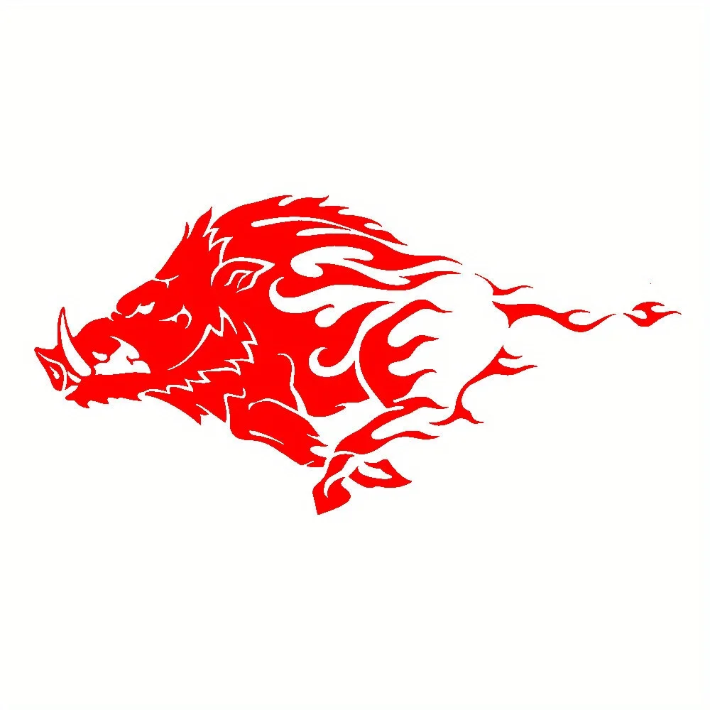 

1pc Wild Boar Angry Pig Tribal Vinyl Sticker Waterproof Decorative Decal for Motorcycle Helmet Body Fuel Tank
