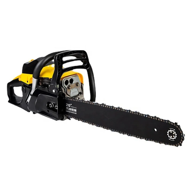 

Gasoline chainsaw machine cutting wood top handle petrol gasoline chainsaw