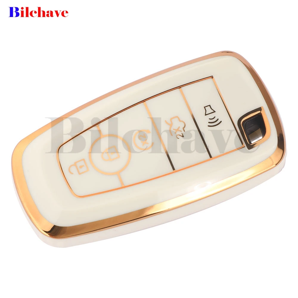 jingyuqin 3/4/5 ButtonS NEW TPU Remote Car Key Case Fob For Ford F150 F250 F350 Focus Mondeo Edge Explorer Remote Car Accessorie