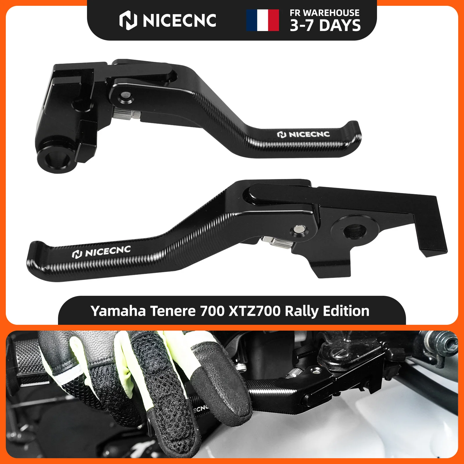 2019-2025 Für Yamaha Tenere 700 XTZ 700 Rally Edition World Raid Kurze Brems- und Kupplungshebel Yamaha XSR700 2018-2024 MT-09 2018-2020 MT-07 2018-2020 Tenere700 Rally Edition 2020-2025 Tenere 700