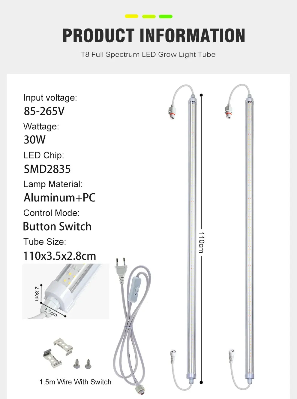 T8 Smd2835 5000K 660Nm 730Nm Veg&Bloom Vollspektrum LED-Wachstumslichtröhre für Gewächshauspflanzen und Setzlinge – Detail 5
