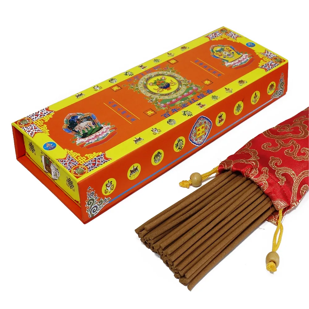 Handmade Tibetan Incense Sticks - Traditional Tibetan Herbal Formula for Meditation and Flu Prevention