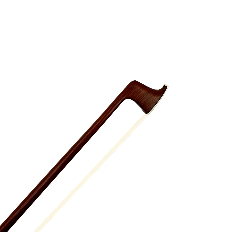 1Pcs Top best brazilwood 4/4 violin bow Fiddle Bow ,Ebony frog，natural AAA+ Siberia white horsehair horsetail，brass parts