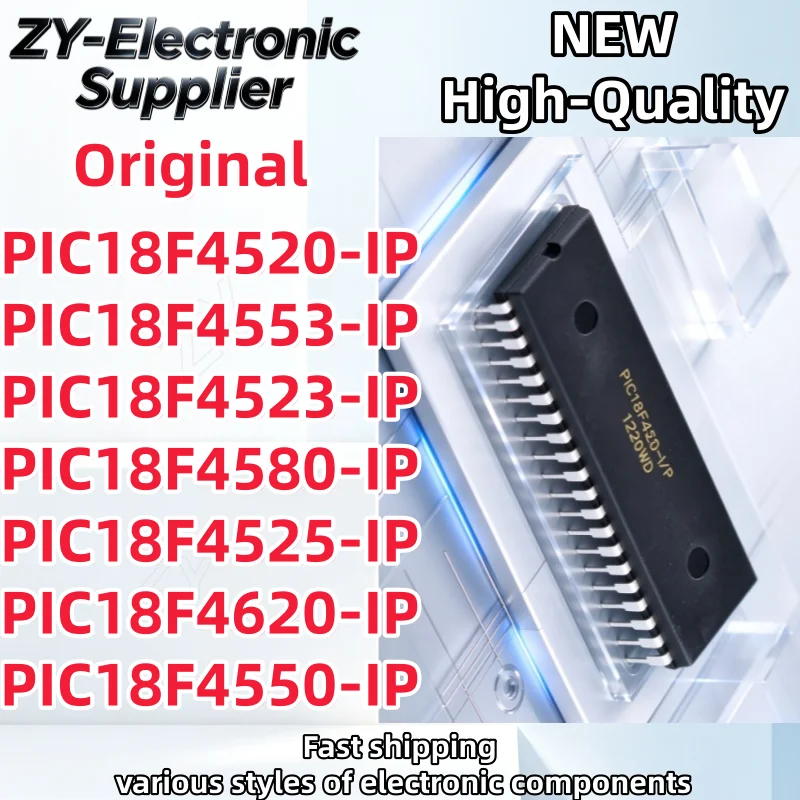 1Piece New PIC18F4550-I P PIC18F4520 PIC18F4523 PIC18F4525 PIC18F4550 PIC18F4553 PIC18F4580 PIC18F4620 -I P DIP-40