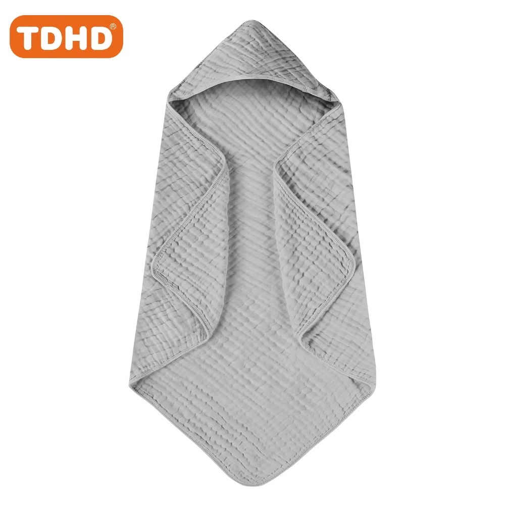 TDHD Toalha de banho infantil de algodão puro, conjunto de combinação de toalha triangular, design simples e macio, bonito e versátil, lavagem à mão