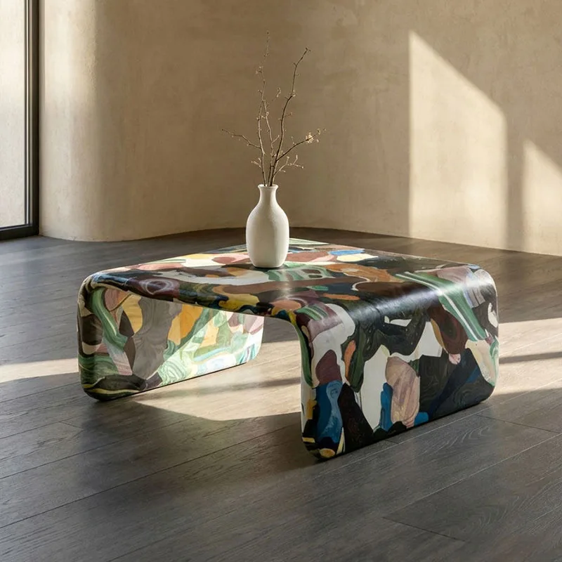 Italian Modern Coffee Table Minimalist Unique Aesthetic Designer Nordic Side Table Decoration Clear Couchtisch Home Furniture