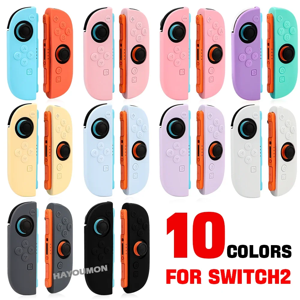 10 Farben Silikon Soft Case Handgriff-Schutzhülle für Switch 2 NS2 Joypad Controller Handgriff Vollschutz-Skin