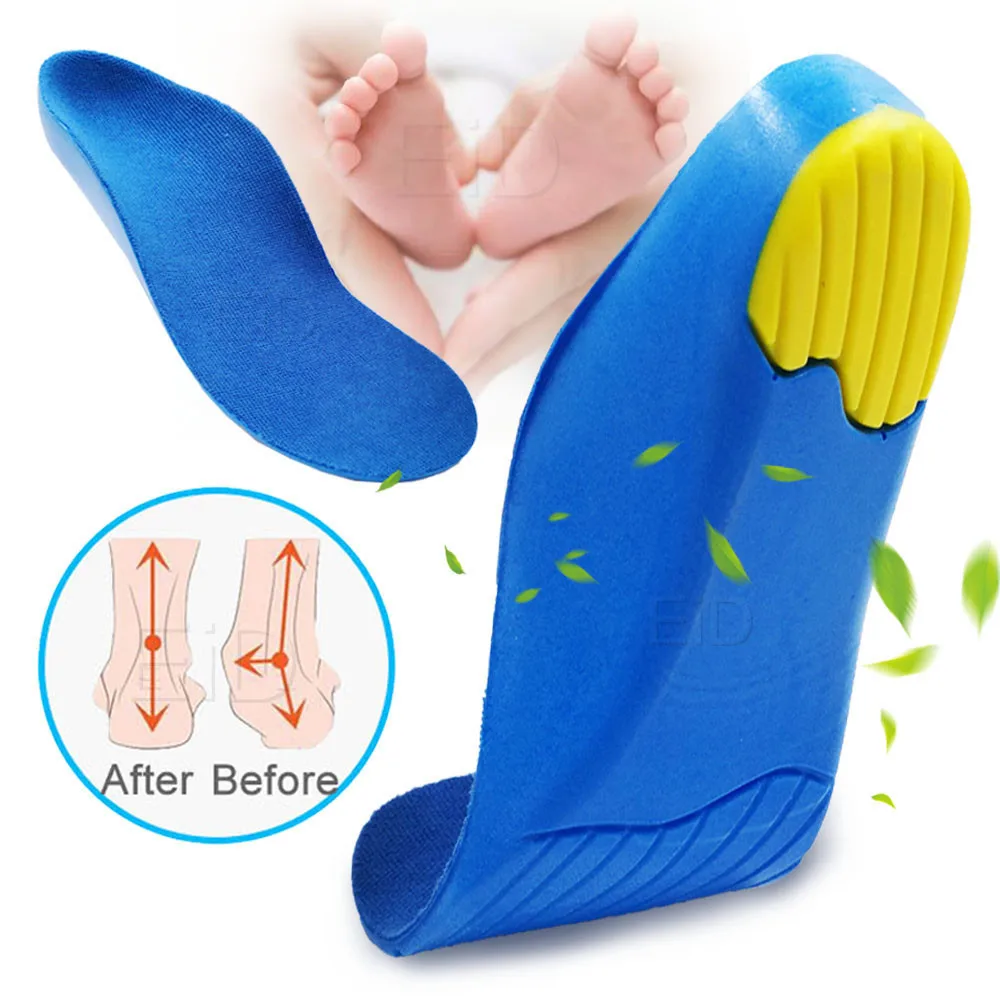 Kids Children Orthotics Insoles for Flat Feet Arch Support Correction foot Care for Kid Orthopedic Insole Soles Shoes Inserts