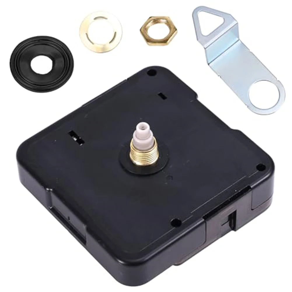 Complete Quartz Clock Movement Replacement Kit for Repairing and Creating Custom Clocks with Metal and Rubber Parts