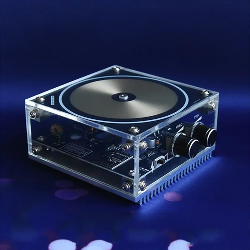 110-240VAC 50/60Hz Bluetooth Bobina musicale Generatore di arco di impulsi di tensione ad alta frequenza Arco di palma Toccabile Lightning Power 120W