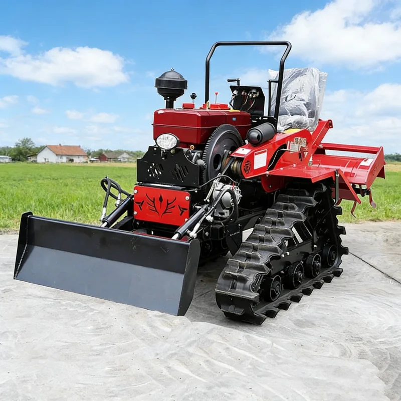 

Customized Multi-purpose Crawler Tractor 25HP , Tiller, Mower, Agricultural Cultivator, Rotary Tiller, Agricultural Machinery