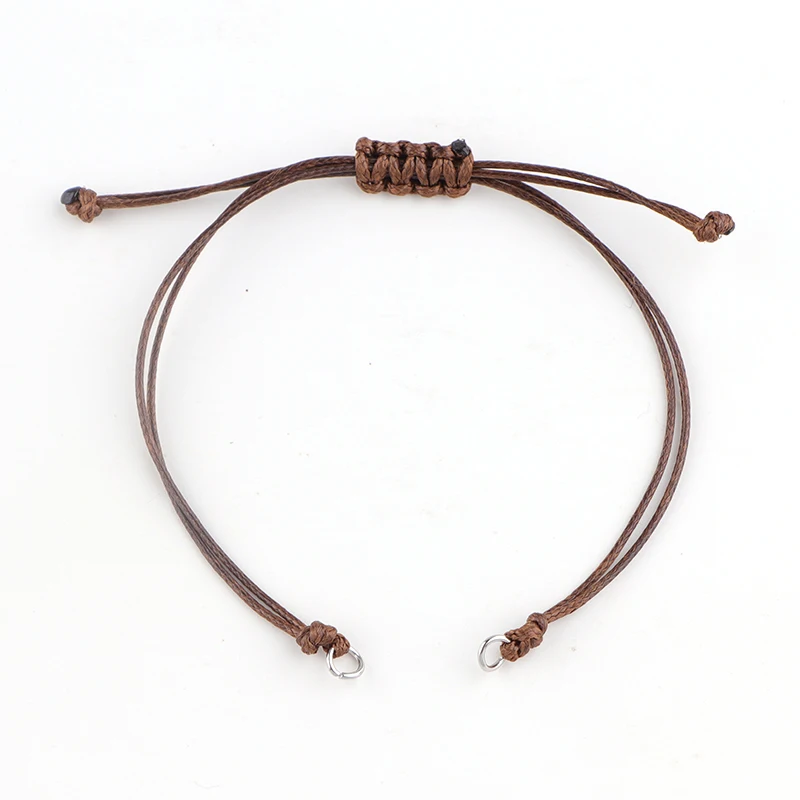 20 stks/partij Handgemaakte Wax Draad Gevlochten Armband Verstelbare Waxkoord Hanger Ketting voor DIY Handgemaakte Armband Accessoires Sieraden