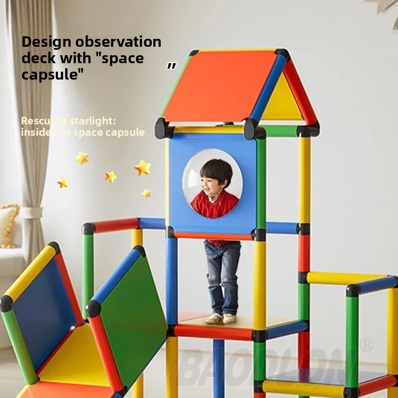 Customized Early Education Climbing Frame Indoor Baby Infant Sensory Integration Training Equipment with Slide for Small