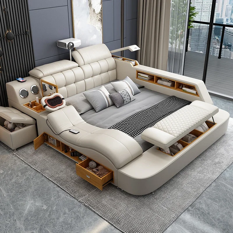 Frame Upholstered Bed Handles Unique Double Modern Children Bed Luxury Sleeping Muebles Para El Hogar Bedroom Decoration