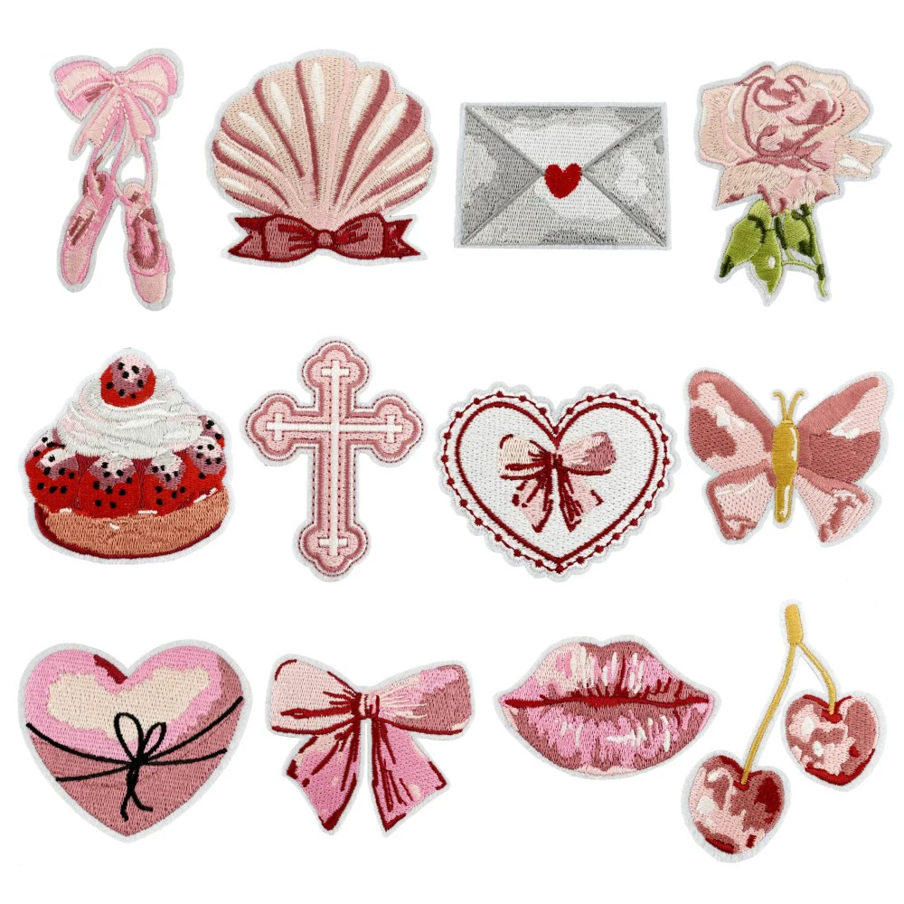 1Set Mixed Style Stickerei Patches Eisen auf Applikation Kleid Kleidung Reparatur Dekoration Abzeichen – Detail 8