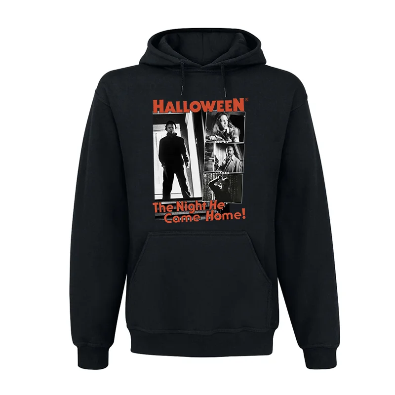 

978 loween Horror Movie Thiened Fce Hoodie Sweatirt Youth Casual Cotton Crew Ne Print aphic Hoodie for Men