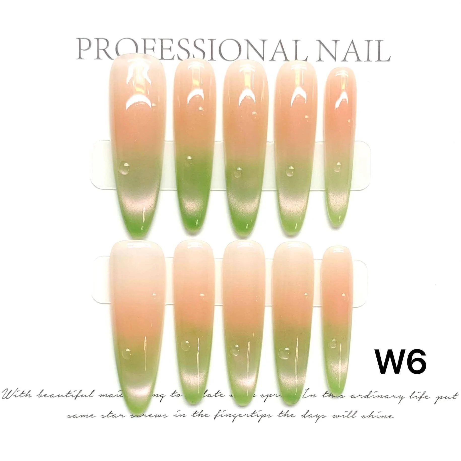 Ongles de luxe faits à la main, pointes de chien minces, Design minimaliste à longue pointe pour toutes les Occasions, avec outils 4 pièces, onglets adhésifs pour ongles, 10 pièces