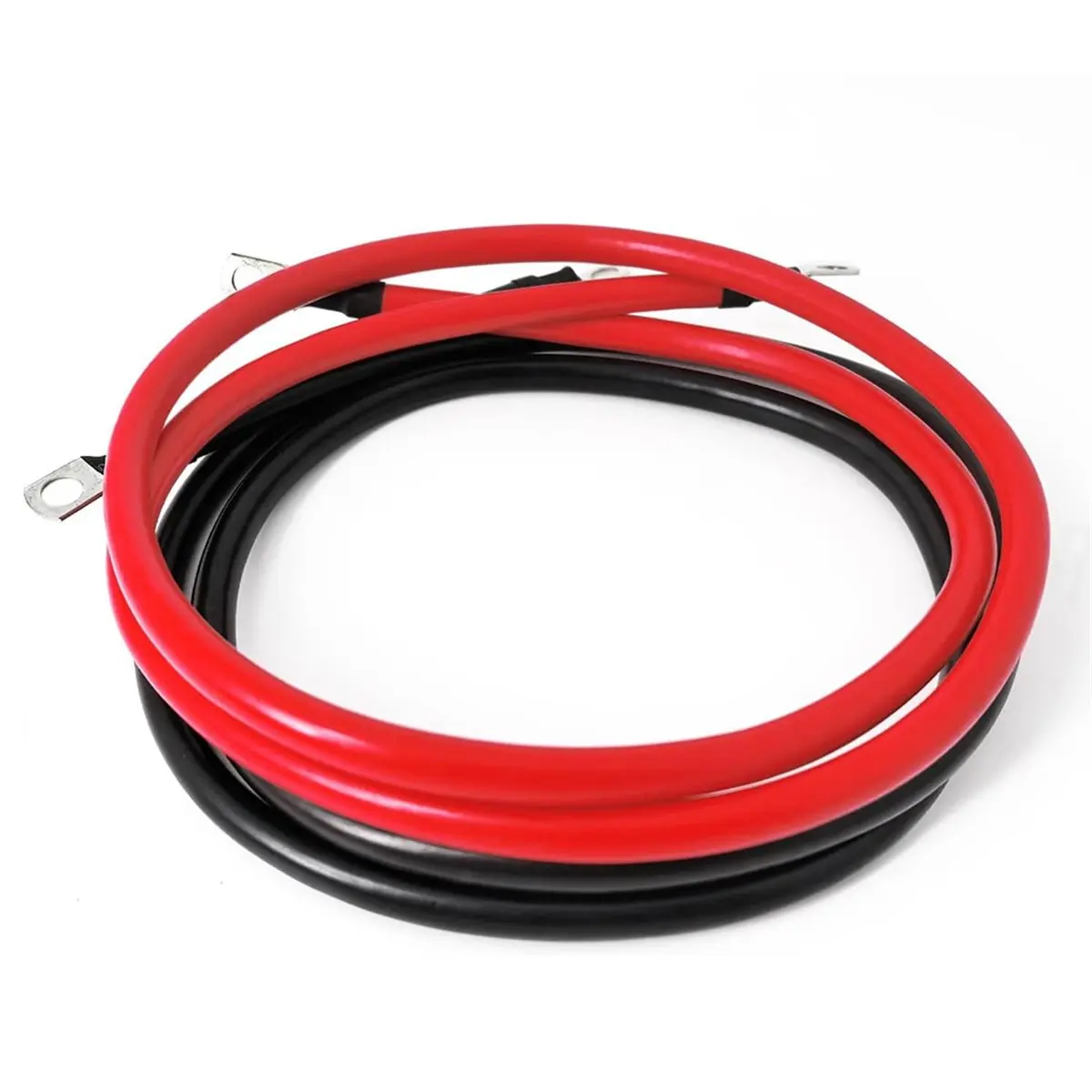A50U 4 AWG Battery Cable 4FT 4 Gauge Pure Copper Battery Inverter Cables with 3/8 in Lugs Both Ends Power Inverter Wire Set