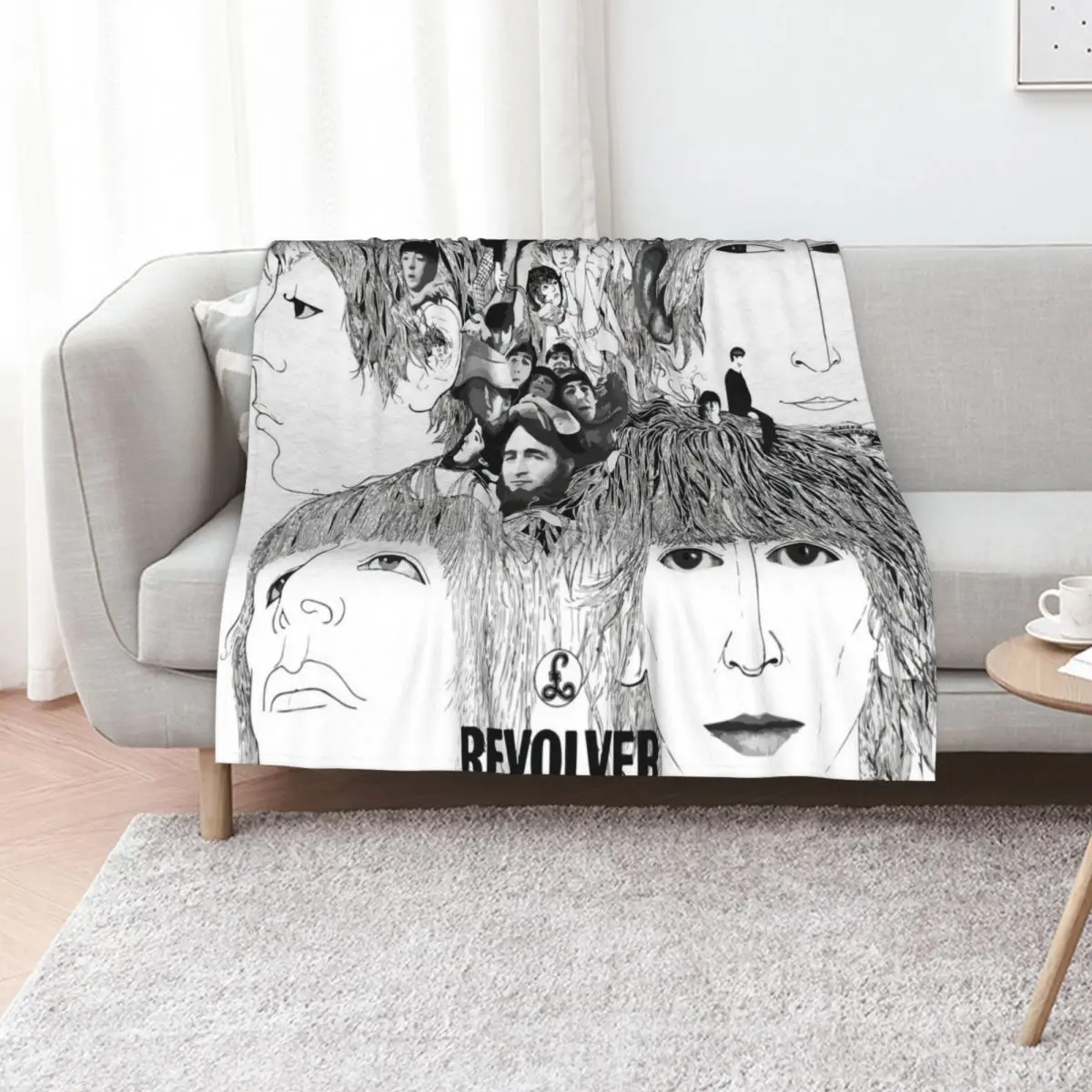 Revolver Album Cover Throw Blanket halloween Beach Large Thin sofa bed Thins Blankets