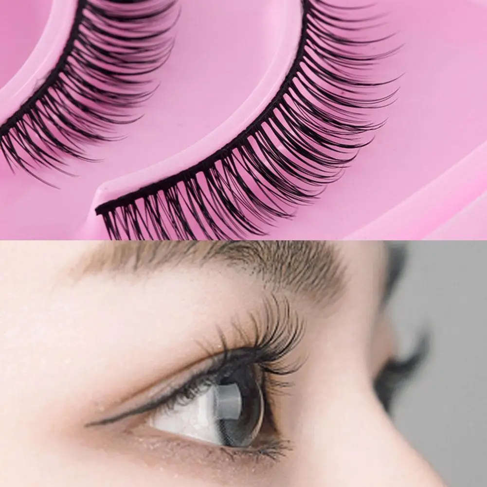 Falsche Wimpern Wiederverwendbare Selbst-klebe Wimpern Kleber-freies Professionelle Wimpern Verlängerung Streifen Make-Up Schönheit Volle Werkzeuge V6W5