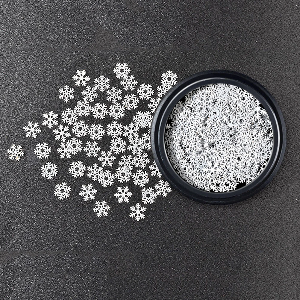 Ultra Thin White Snowflake Nail Stickers Fingernail Decals for Women Girls nail stickers for girls