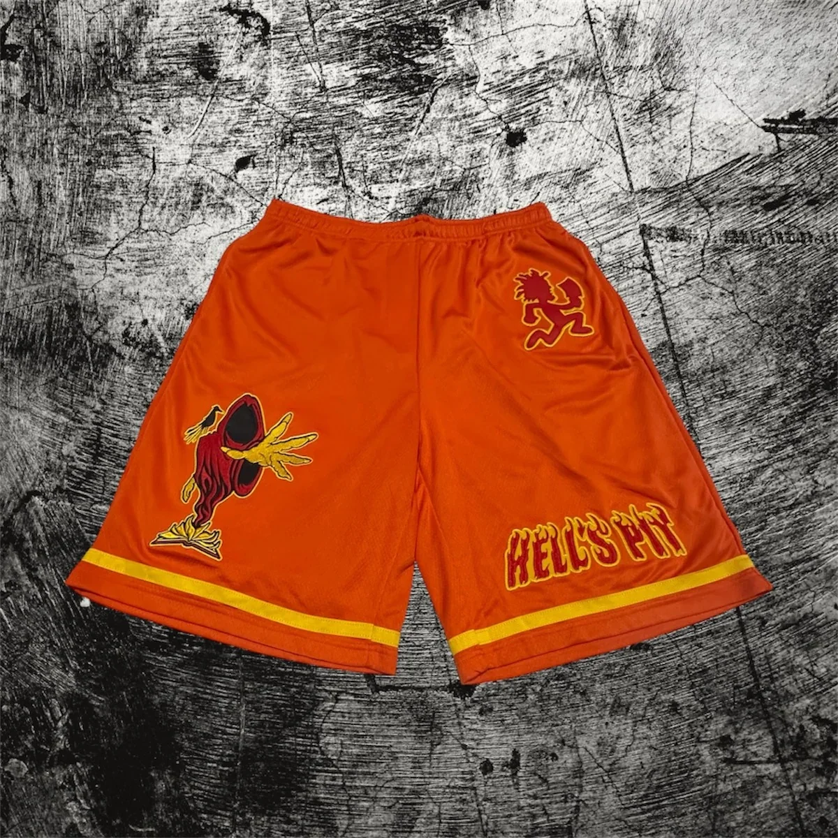 Retro Shorts, Lightweight and Breathable Bottoms, Loose-fitting with A Drawstring—punk-rock Festival Street-style Shorts.