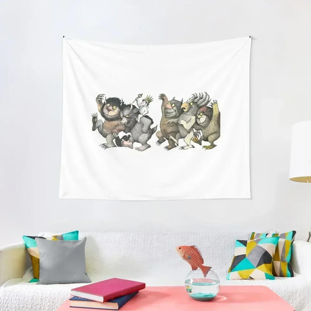 

Wild Things Romp Graphic Tapestry Wallpapers Home Decor Bedroom Organization And Decoration Anime Decor Tapestry
