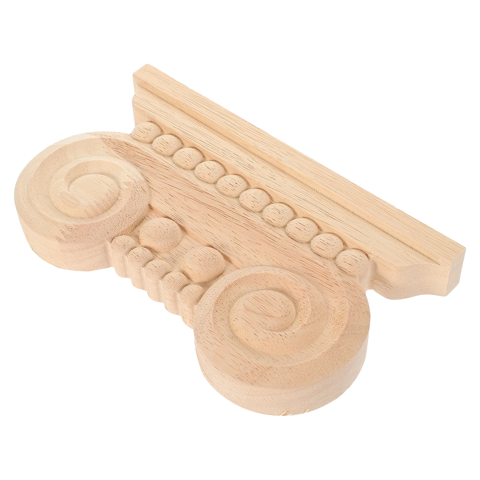 

Wooden Applique for Furniture Decorative Onlay Carved Roman Column Design Retro Cabinet Door Decoration Craft Wood Applique