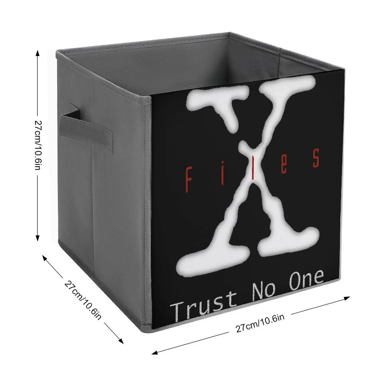 Storage Tank X Files Trust No One Classic for S Folding Storage Box Large Capacity Portable Debris Room Storage Vintage Towels L