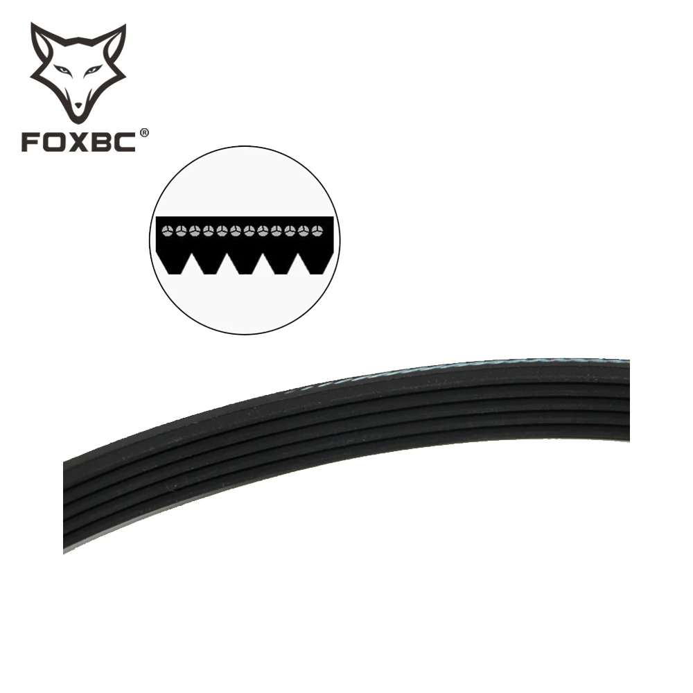 FOXBC 5 Rippen Stick Gürtel 5PJ605 Ersatz V-Gürtel Schwarz Farbe für Einhell TH-SP-204 Holz Hobel Werkzeuge-2 pack