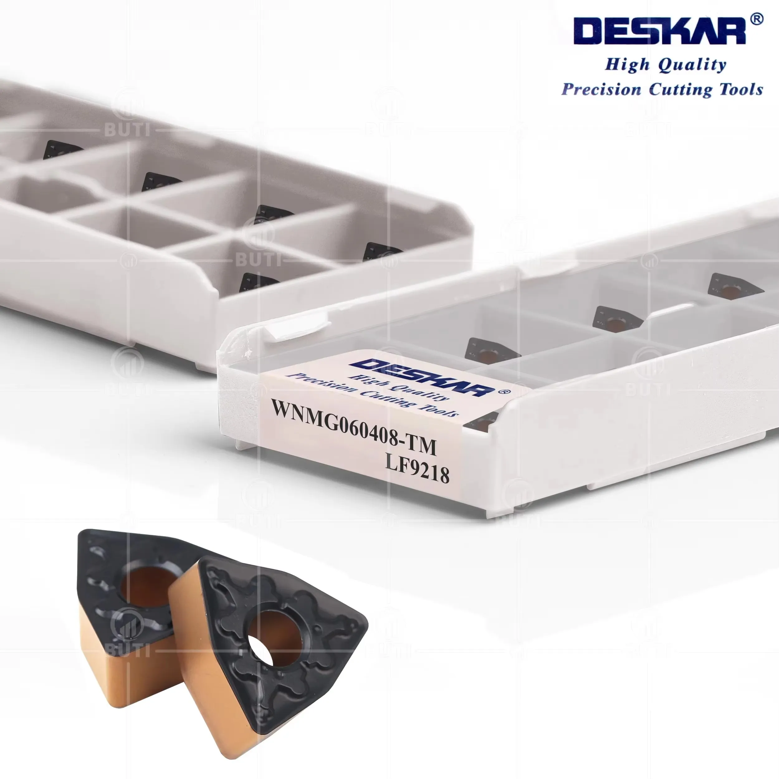 DESKAR 100% Original WNMG060404-TM WNMG060408-TM LF9218 Numerical Control Lathe Turning Blade Two-Color Cutting Tool WNMG Series