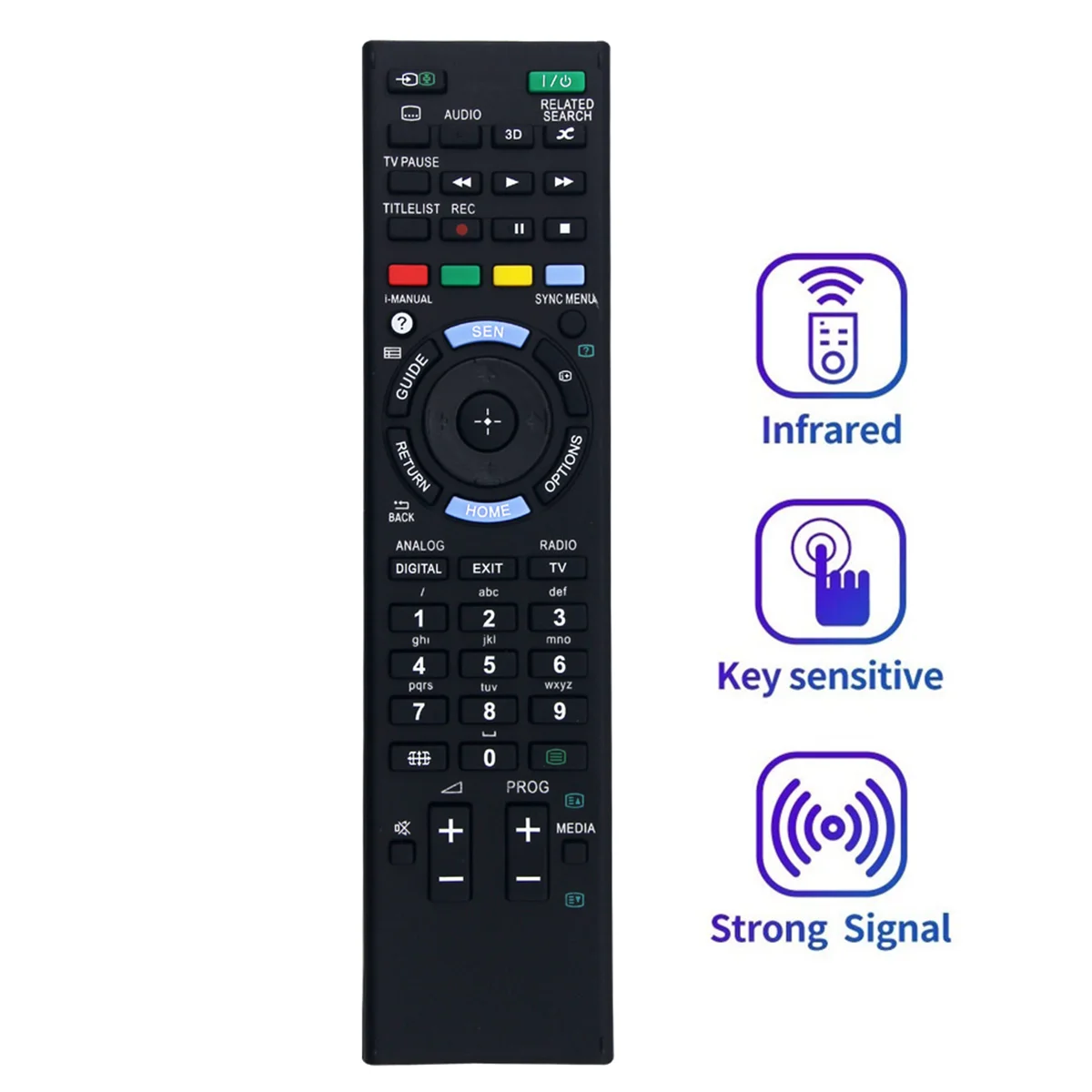 RM-ED052 Replace Remote for Sony TV RM-ED050 RM-ED053 RM-ED060 KDL-55W905A KDL42W809A KDL-47W805A KDL-42W808A KDL42W807A