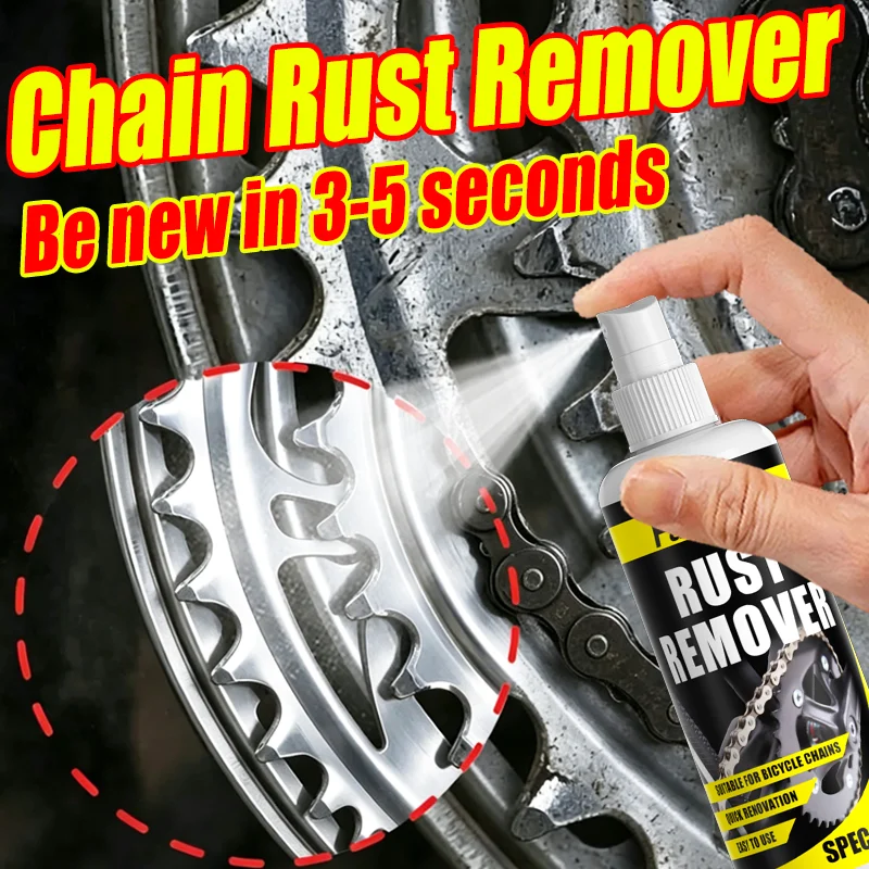 Farienne Bicycle Chain Rust Remover Spray 100ML Quick Clean Metal Gear Sprocket Derailleur Anti-Rust Renovation Fluid