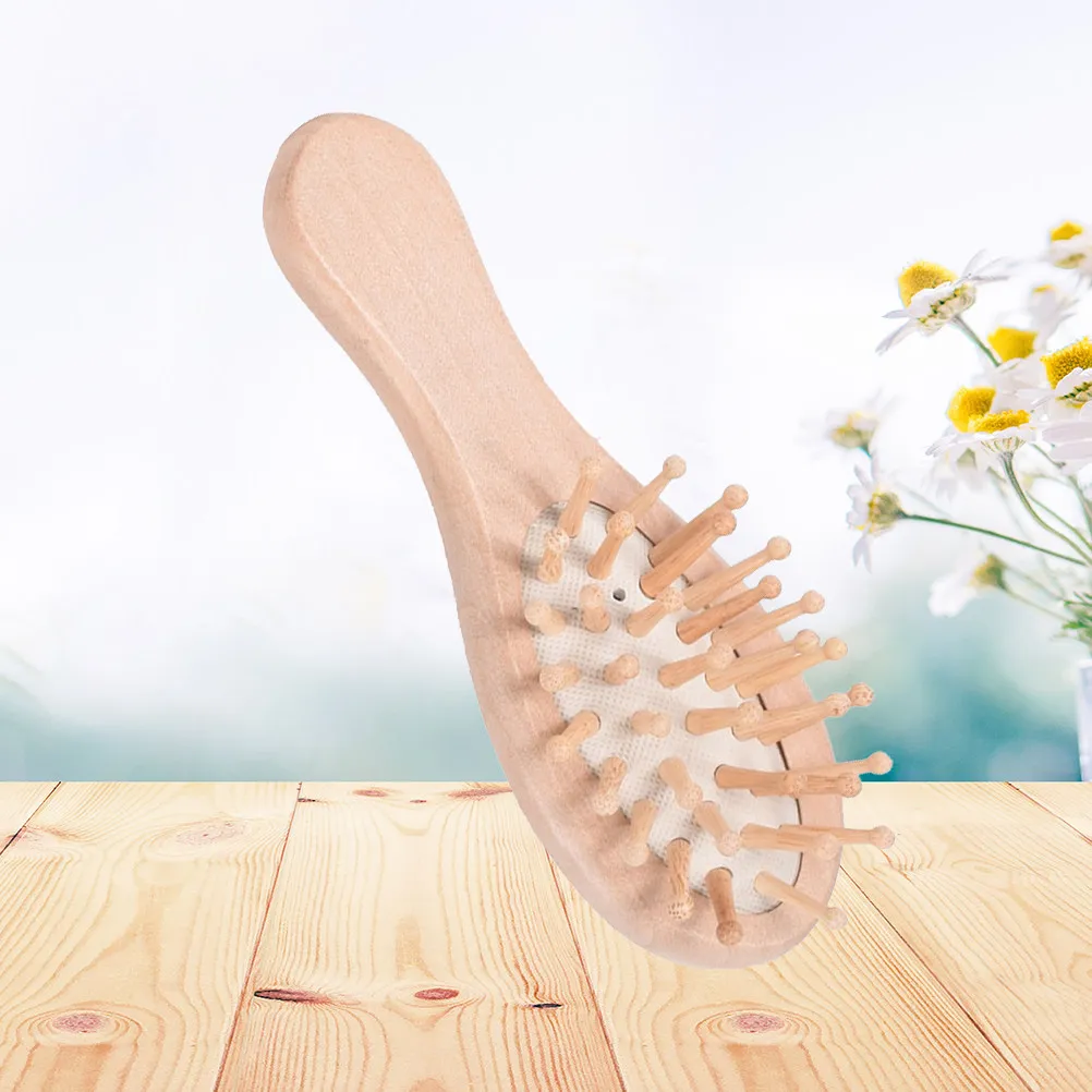 

Ergonomic Wooden Massage Comb Paddle Brush for Scalp Stimulation Blood Flow Relief Fatigue Headache Suitable All