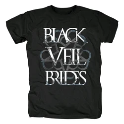 Harajuku Fashion Metalcore Metal Band Black Veil Brides T Shirt  Mens Short Sleeve Cotton Tee Tops Hip Hop Streetwear Shirts