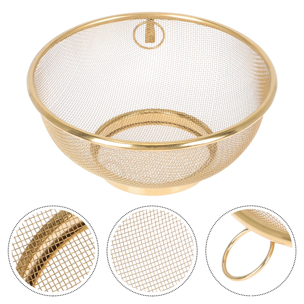 

Stainless Steel Colander Fine Mesh Basket For Washing Sifting Filtering Rinsing Draining Sifter Bowl Metal Sieve Sink Tool