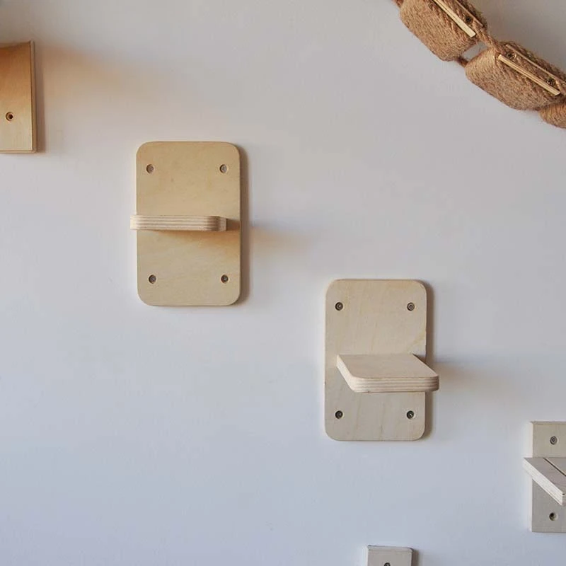 Cat climbing frame   wall solid wood board pet   jumping platform suction cup wooden board  climbing