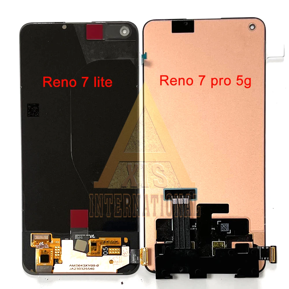 

Original AMOLED For Oppo Reno7 Pro 5G LCD PFDM00 Display Display+Touch Panel Digitizer For Oppo Reno 7 lite LCD Frame CPH2343