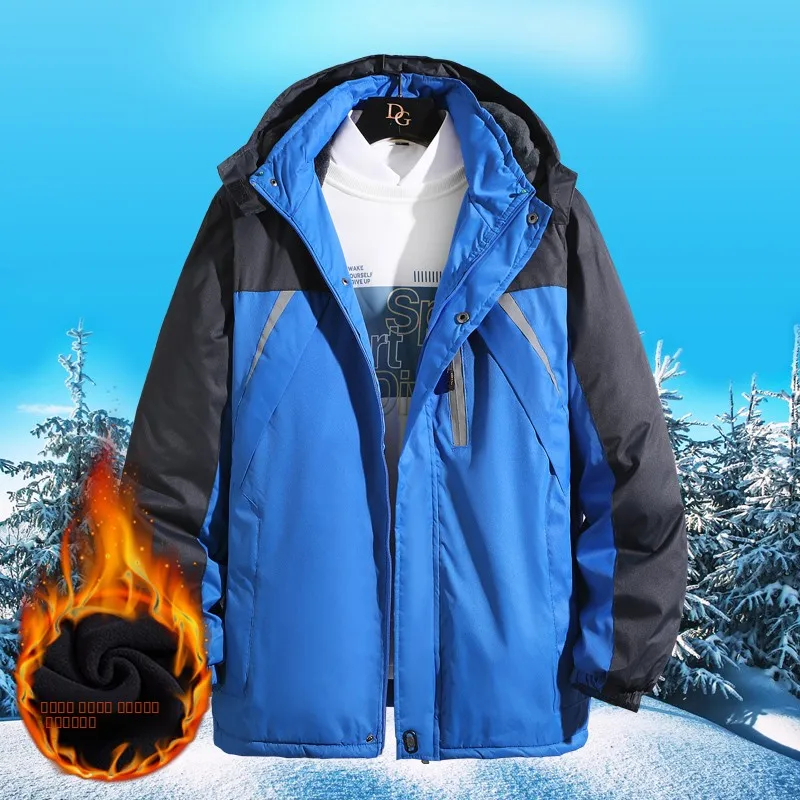 

Мужская уличная куртка 2020: Новая утепленная повседневная флисовая ветрозащитная куртка с капюшоном для осени и зимы, большие размеры для молодежи