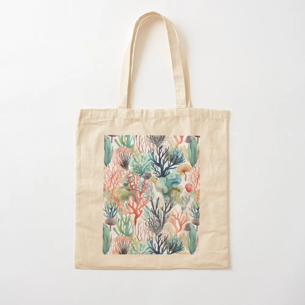 Beautiful Coral Watercolour Tote Bag tote personalized the Canvas stote