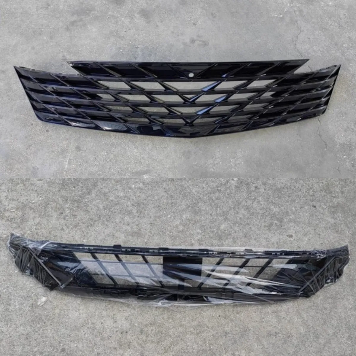 Car Grill Mask Grid Radiator Grille Front Bumper Net Assembly For Geely Atlas Pro L Modified New Style Auto Accessories