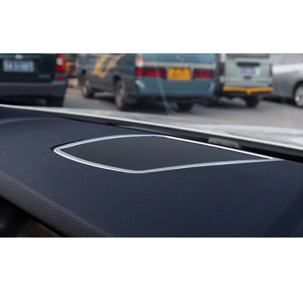 

Stainless Steel Car Dashboard Stereo Speaker Frame Cover Trim for BMW 5 Series F10 F18 Auto Interior Decorative Sticker Set