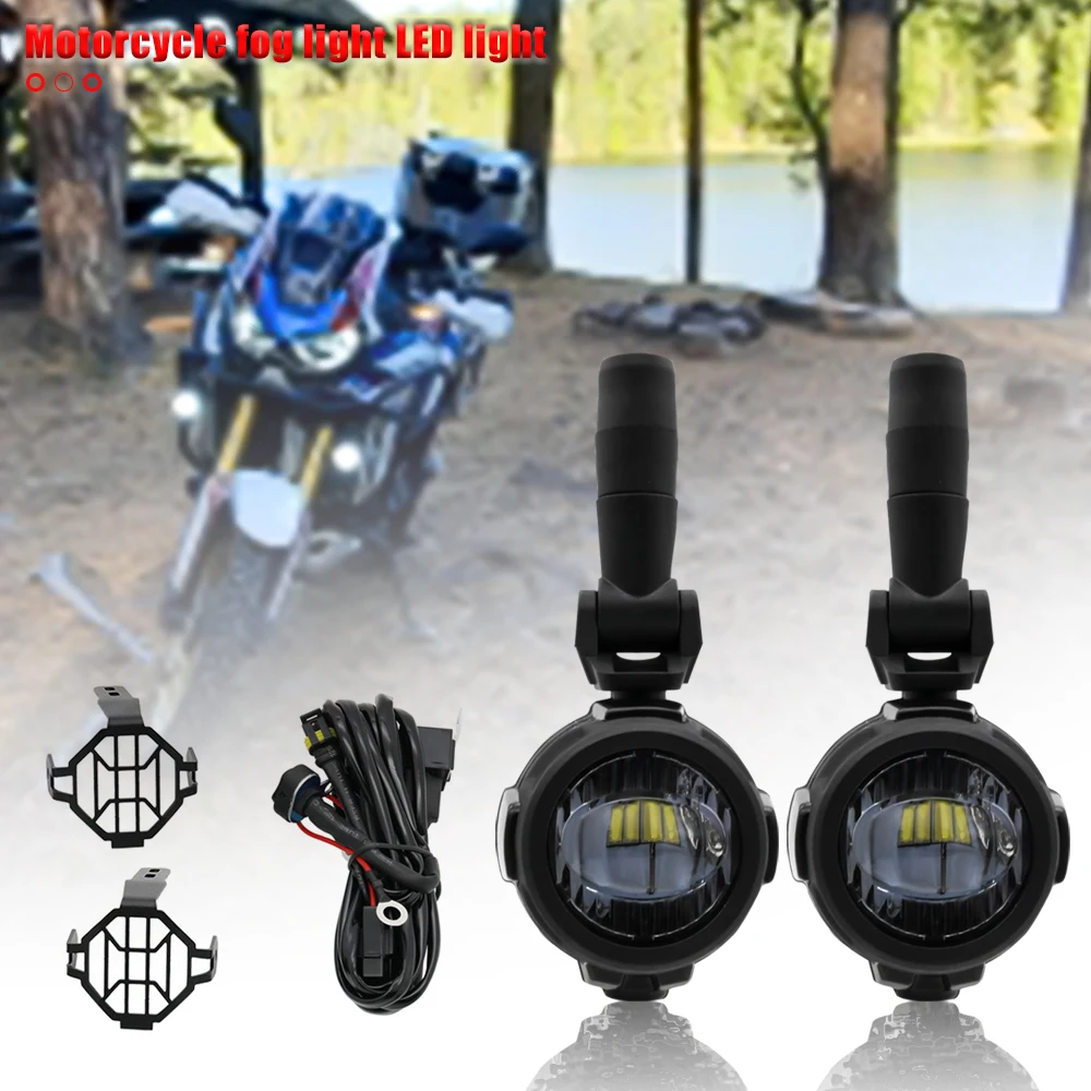 Motorcycle Front Fog Light Led Spot Driving Lamps For BMW R1200GS LC/ADV F800GS F700GS F650 K1600 LED Auxiliary Light 40W