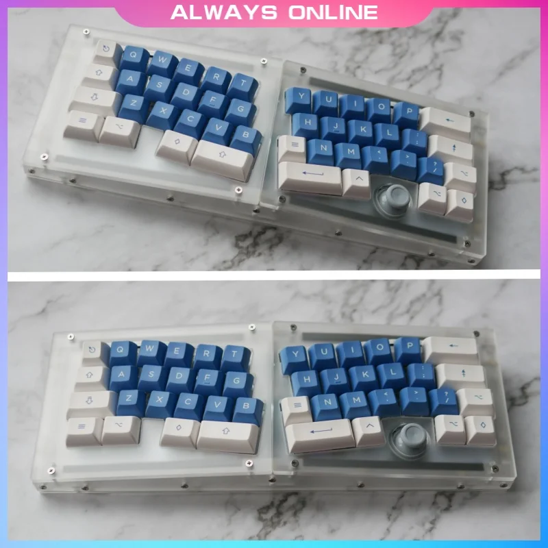 

Alice 40% Customized Keyboard Kit Libra Mini Mechanical Keyboard Kit Rocker Ergonomic Hot-swap Customized Gaming Keydous