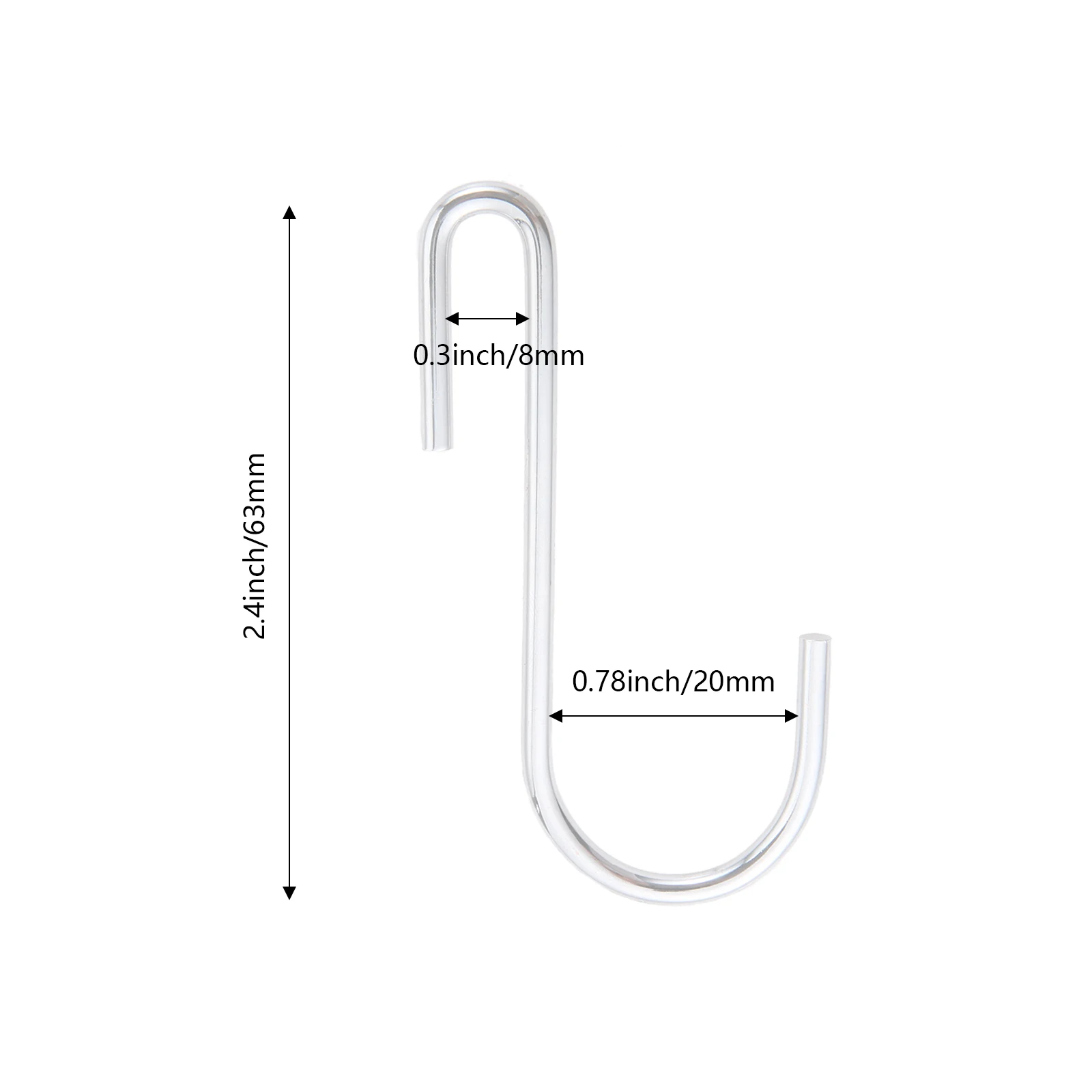 10 pcs ganci a forma di S appesi appendiabiti a gancio resistente per cucina bagno camera da letto ufficio Pancoat Bag piante strumenti appesi